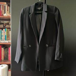 Black oversized blazer in XXS